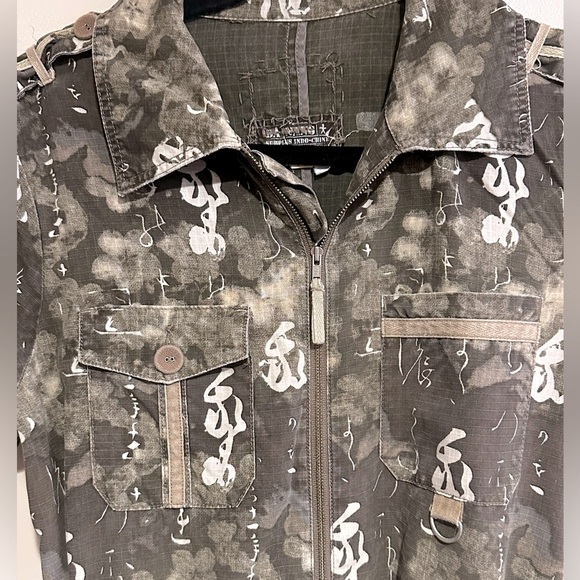 Da-Nang Camouflage Short Sleeve Jumpsuit - Picture 3 of 8